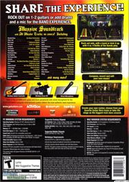 Box back cover for Guitar Hero - World Tour on the Microsoft Windows.