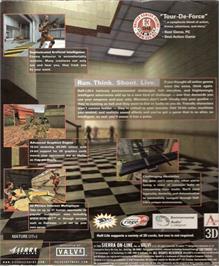 Box back cover for Half-Life on the Microsoft Windows.