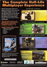Box back cover for Half-Life - Counter-Strike on the Microsoft Windows.