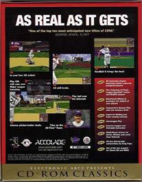 Box back cover for HardBall 6 on the Microsoft Windows.