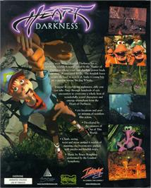Box back cover for Heart of Darkness on the Microsoft Windows.