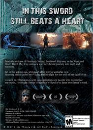 Box back cover for Hellblade - Senua's Sacrifice on the Microsoft Windows.