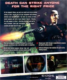 Box back cover for Hitman - Codename 47 on the Microsoft Windows.