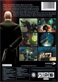 Box back cover for Hitman - Contracts on the Microsoft Windows.