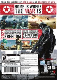 Box back cover for Homefront on the Microsoft Windows.
