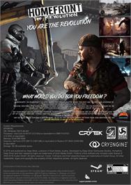 Box back cover for Homefront - The Revolution on the Microsoft Windows.