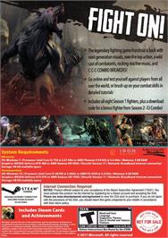 Box back cover for Killer Instinct on the Microsoft Windows.