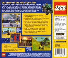 Box back cover for LEGO Racers 2 on the Microsoft Windows.