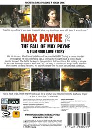 Box back cover for Max Payne 2 - The Fall of Max Payne on the Microsoft Windows.