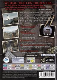 Box back cover for Medal of Honor - Allied Assault on the Microsoft Windows.
