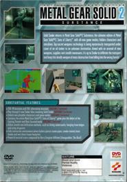 Box back cover for Metal Gear Solid 2 - Substance on the Microsoft Windows.