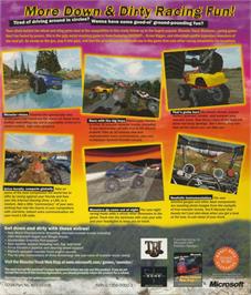 Box back cover for Monster Truck Madness 2 on the Microsoft Windows.
