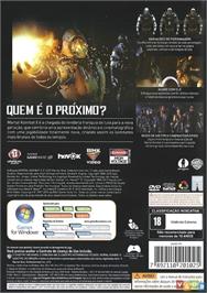 Box back cover for Mortal Kombat X on the Microsoft Windows.
