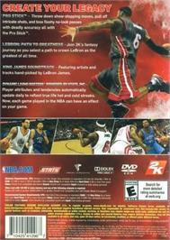 Box back cover for NBA 2K14 on the Microsoft Windows.
