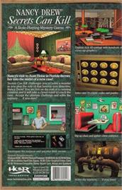 Box back cover for Nancy Drew - Secrets Can Kill on the Microsoft Windows.