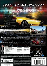Box back cover for Need For Speed - Hot Pursuit on the Microsoft Windows.