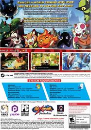 Box back cover for Nexomon - Extinction on the Microsoft Windows.