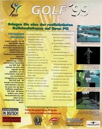 Box back cover for PGA Championship Golf - 1999 Edition on the Microsoft Windows.