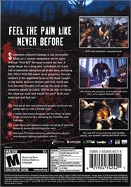 Box back cover for Painkiller - Resurrection on the Microsoft Windows.