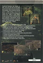 Box back cover for Platoon on the Microsoft Windows.