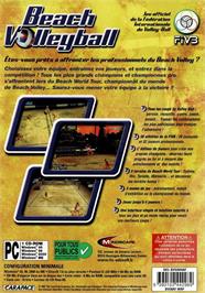 Box back cover for Power Spike - Pro Beach Volleyball on the Microsoft Windows.