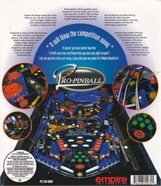 Box back cover for Pro Pinball - The Web on the Microsoft Windows.