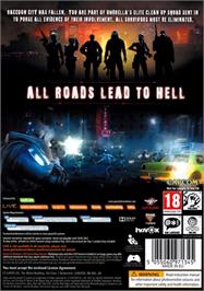 Box back cover for Resident Evil - Operation Raccoon City on the Microsoft Windows.