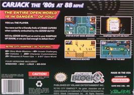 Box back cover for Retro City Rampage - DX on the Microsoft Windows.
