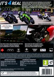 Box back cover for Ride 4 on the Microsoft Windows.