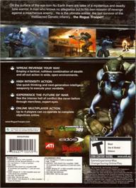 Box back cover for Rogue Trooper on the Microsoft Windows.