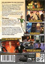 Box back cover for Runaway - A Twist of Fate on the Microsoft Windows.