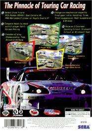 Box back cover for SEGA Touring Car Championship on the Microsoft Windows.