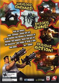 Box back cover for Serious Sam 2 on the Microsoft Windows.