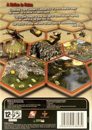 Box back cover for Shattered Union on the Microsoft Windows.