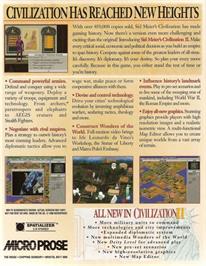 Box back cover for Sid Meier's Civilization IV on the Microsoft Windows.