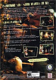 Box back cover for Silent Hill 3 on the Microsoft Windows.