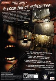 Box back cover for Silent Hill 4 - The Room on the Microsoft Windows.