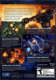 Box back cover for StarCraft 2 - Wings of Liberty on the Microsoft Windows.