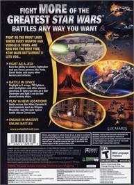 Box back cover for Star Wars - Battlefront 2 on the Microsoft Windows.