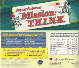 Box back cover for Super Solvers Mission - T.H.I.N.K. on the Microsoft Windows.
