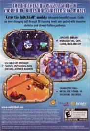 Box back cover for Switchball on the Microsoft Windows.