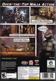 Box back cover for TMNT on the Microsoft Windows.