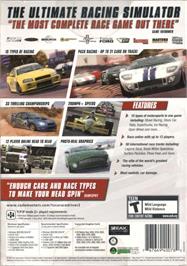 Box back cover for TOCA Race Driver 2 on the Microsoft Windows.