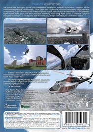 Box back cover for Take On Helicopters on the Microsoft Windows.