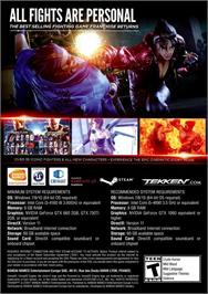 Box back cover for Tekken 7 (Deluxe Edition) on the Microsoft Windows.