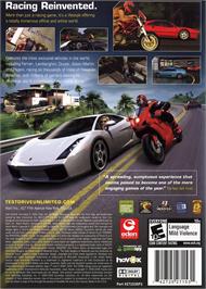 Box back cover for Test Drive Unlimited 2 on the Microsoft Windows.