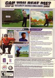 Box back cover for Tiger Woods PGA Tour 2004 on the Microsoft Windows.