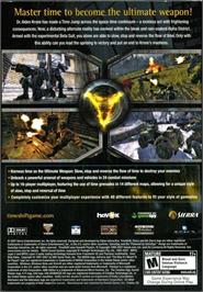 Box back cover for TimeShift on the Microsoft Windows.