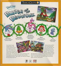 Box back cover for Tiny Toon Adventures - The Great Beanstalk on the Microsoft Windows.