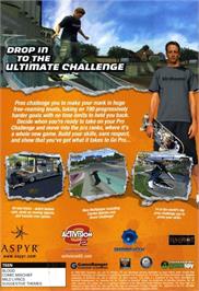 Box back cover for Tony Hawk's Pro Skater 4 on the Microsoft Windows.